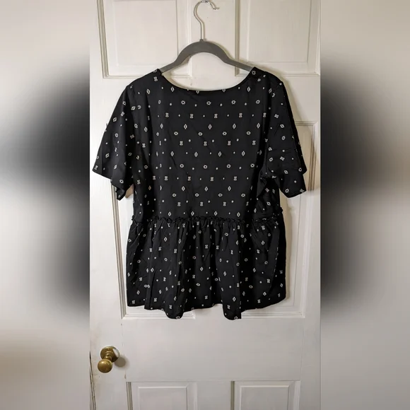 Torrid Women's Vintage Cotton Jersey V-Neck Relaxed Tie Front Top Plus m/l New - Picture 4 of 8